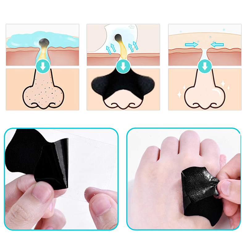 5/15/25/50Pcs Bamboo Charcoal  - Charcoal Pore Strip 评论和价格