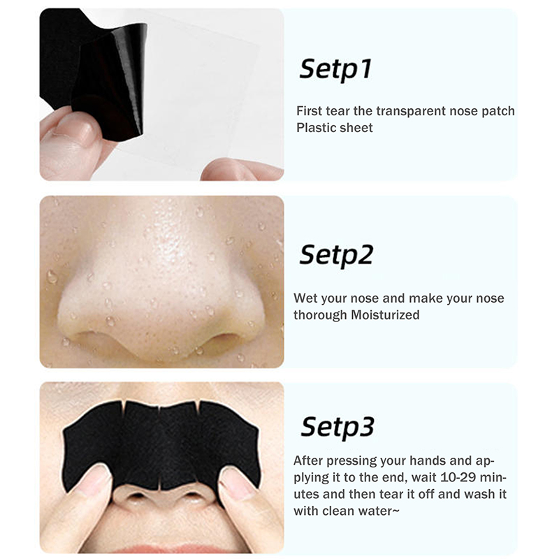 5/15/25/50Pcs Bamboo Charcoal  - Charcoal Pore Strip 评论和价格