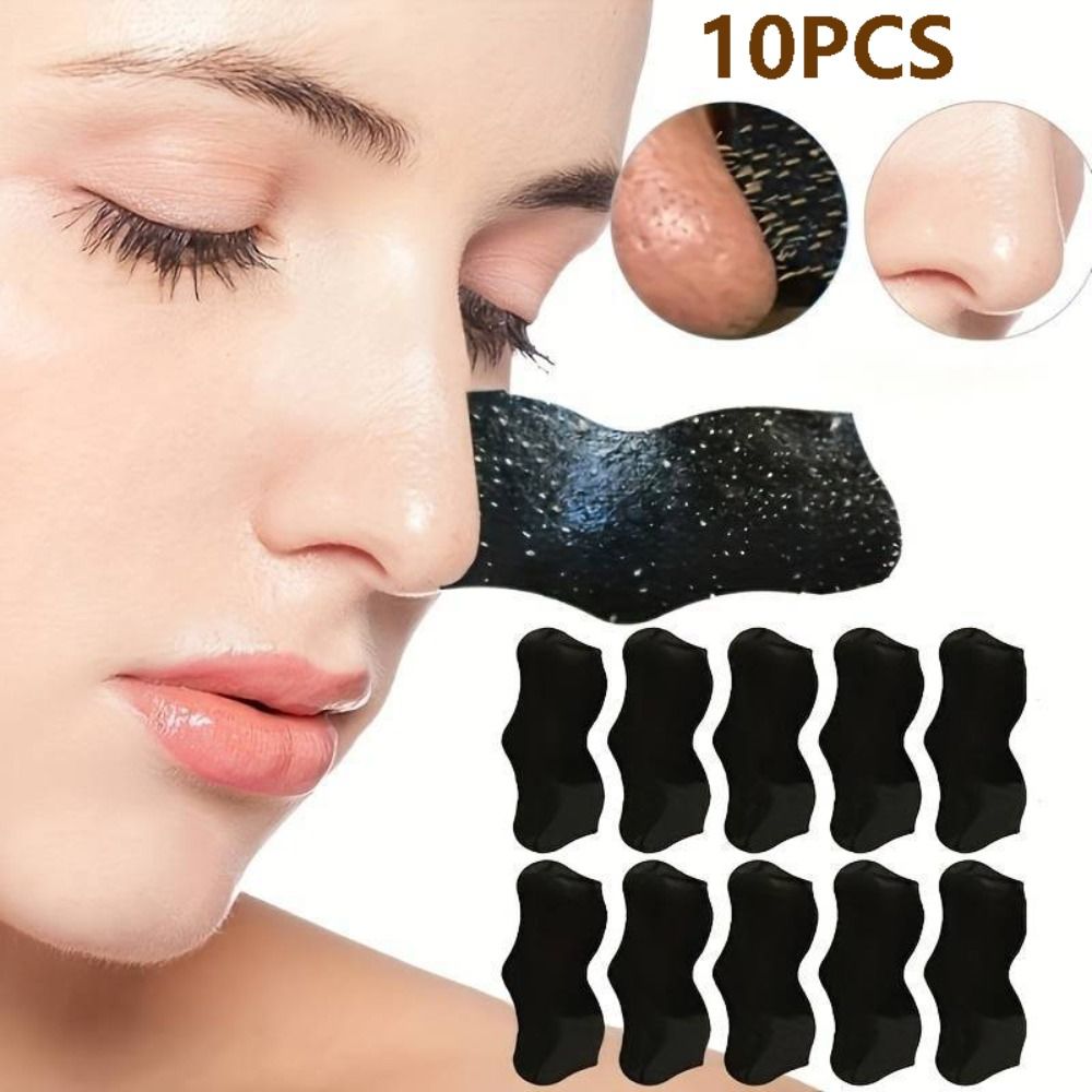 10PCS New Deep Cleaning Nose P - Charcoal Pore Strip 评论和价格